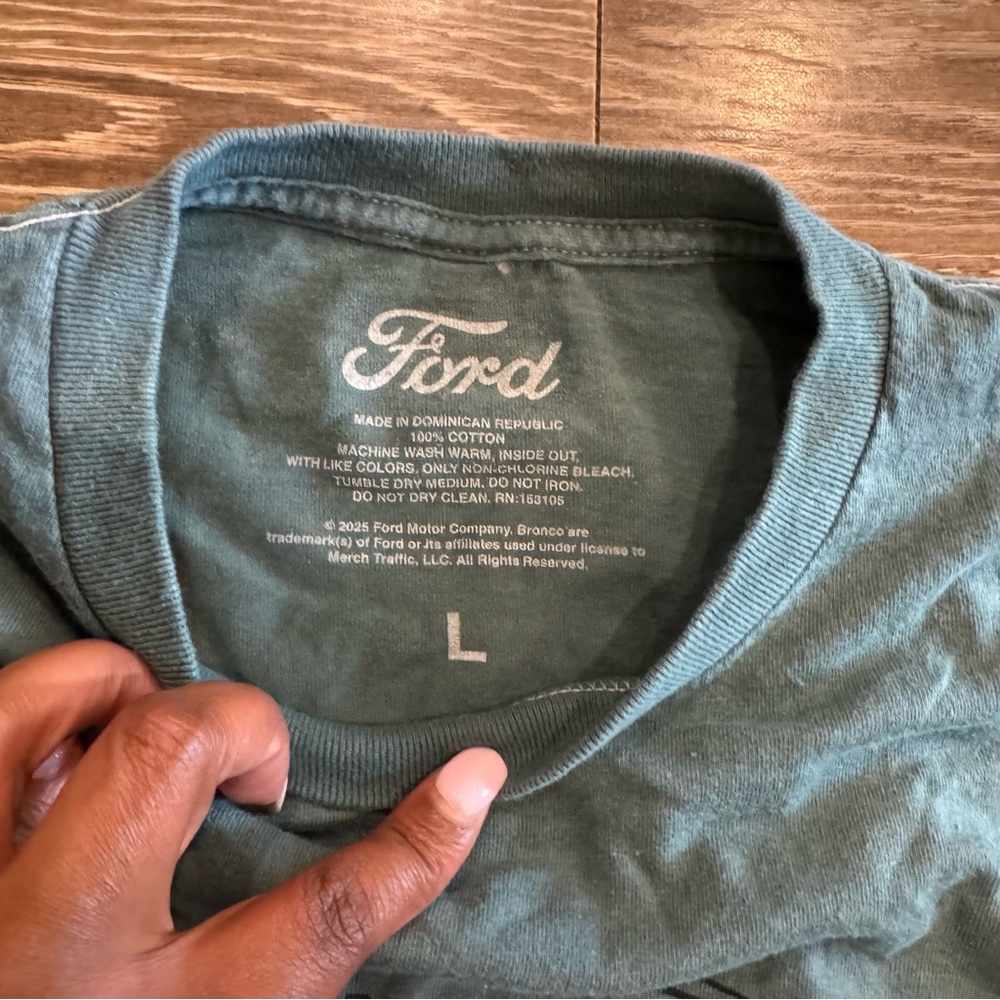 Ford Bronco Vintage inspired Green T-Shirt- size L (read description) - Picture 3 of 6